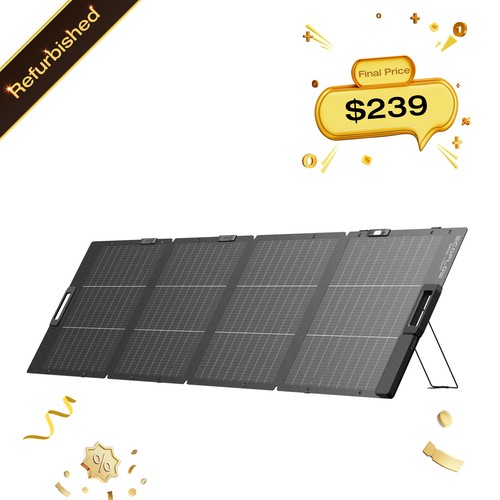 EcoFlow NextGen 220W Bifacial IP68 Portable Solar Panel Certified Refurbished