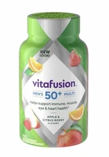 Vitafusion Men’s 50+ Multi Gummies 120 Count Apple & Citrus, New - Sealed