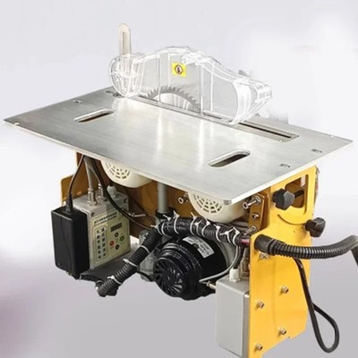 Electric Sliding Table Saw with Folding Saw Table Multi-Function Workbench, 220V