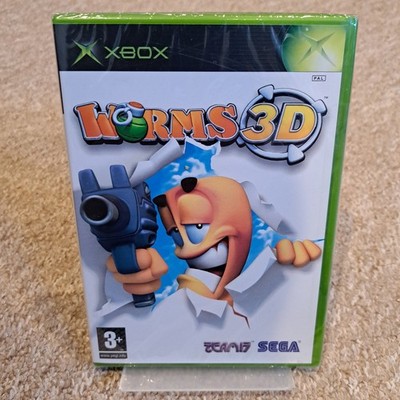 Worms 3D Xbox Videospiel PAL Multiplayer Team17 SEGA BRANDNEU SEALED