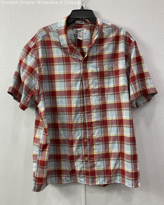 Duluth Women's Red Checkered Button Shirt Size XL