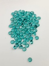 Faceted Emerald Green Apatite Gemstone, Round Cut 4.00 mm