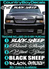 BLACK SHEEP Vinyl Decal 42" Diesel Truck JDM Car Turbo Boost Lifted Low Stance