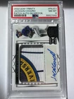 2022 Trinity Jackson Chourio RC Patch Auto Silver Foil /99 Milwaukee Brewers PSA