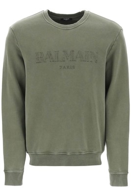 Balmain Vintage crewneck sweatshirt BALMAIN Men S CH0JQ040BC72