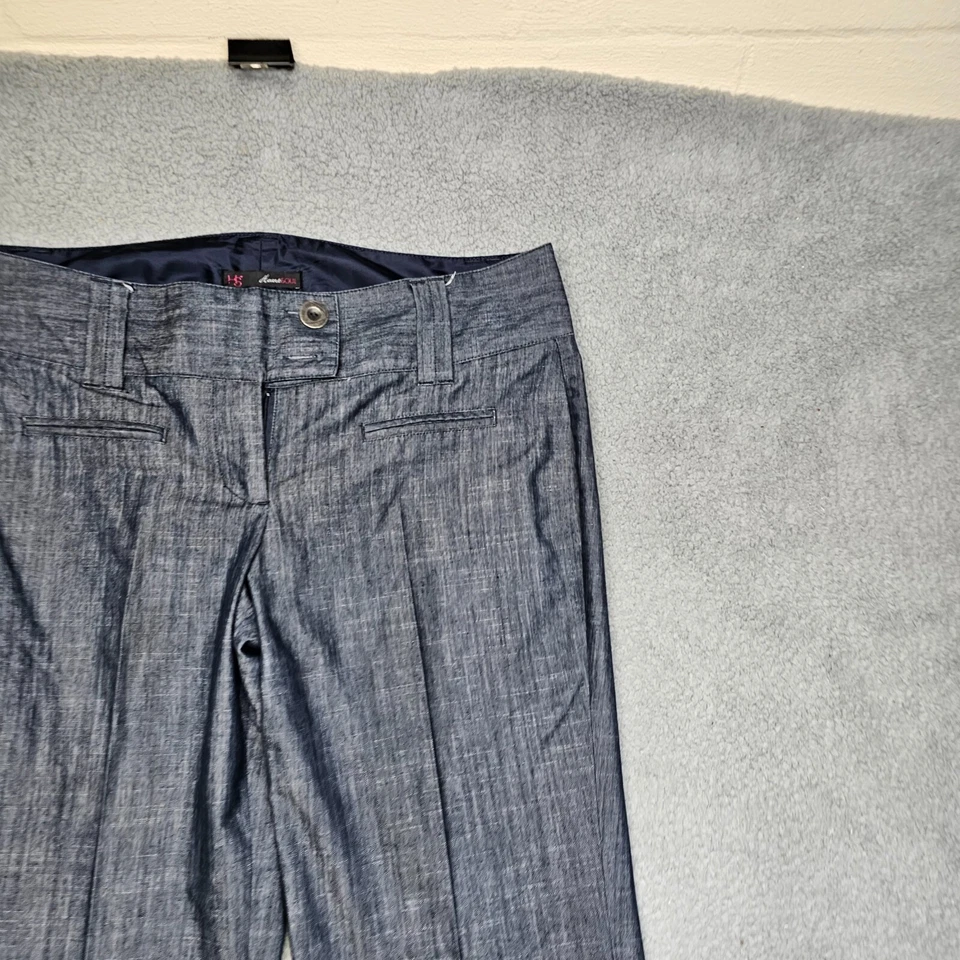 Pantalones Heart Soul para mujer 11 HS oscuros pierna ancha frente plano informales Foto 4 de 4