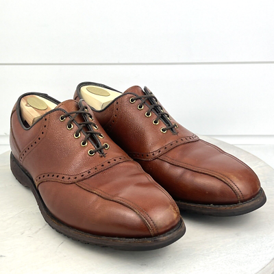 FootJoy Men\'s Brown Leather Golf Shoes FootJoy Contour Casual Golf Shoes Brown 53999 - Carl main image 4