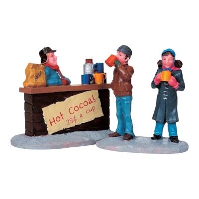 Lemax, Hot Chocolate Stand, Set Of 2 Figurines, Retired #32174
