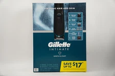 Gillette Intimate Men’s Pubic Hair Grooming Kit, Trimmer, Razor, Cream, Combs