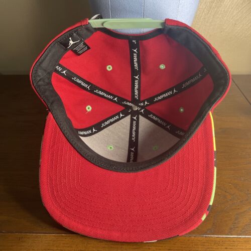 Cappello Air Jordan Uomo Rosso Lepre Space Jam Jumpman Snap Back Cap Nuovo - Foto 8 di 10