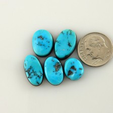 Natural Kingman Arizona Blue Turquoise Cabochons Cabs Gems Stones Gemstones k154
