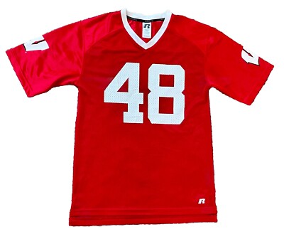 Wisconsin Badgers — Russell Athletic Football Jersey #48 — Size