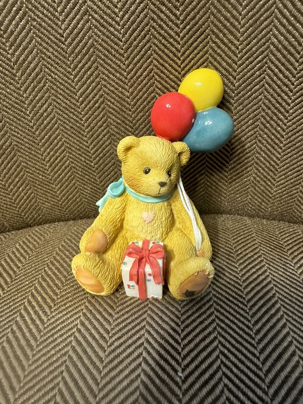 Cherished Teddies Nina Girl Bear "Beary Happy Wishes" Event Figurine By Enesco