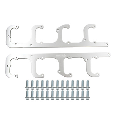 #ad CNC Billet LS 5.3L Square Coil Brackets Valve Cover D581 LSX Swap Truck For LS1 $27.99
