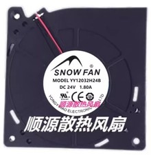SNOWFAN YY12032H24B 12032 DC24V 1.80A 12CM 2-Wire Turbo Cooling Fan