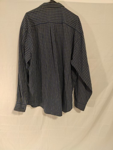 Ambercrombie And Fitch Reliable Outdoor Goods 100% Cotton XL Blue Button Up Sing - Picture 2 of 4