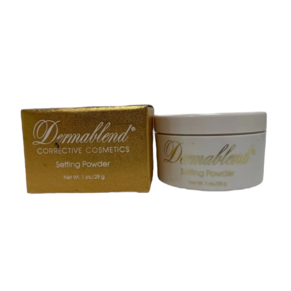 New Dermablend Corrective Cosmetic Setting Powder 1oz. Gold Box NOS - Image 4 of 4