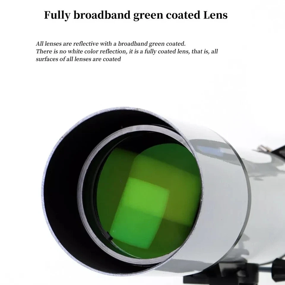 102 mm/600 mm Refractor telescope OTA Beginner view moon Saturn 2"to1.25"adapter - Image 4 of 4