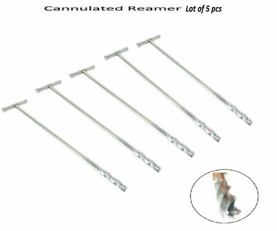 Cannulated Reamer in T- Handle 6 mm to 10 mm set of 5 pcs Orthopedic instrument