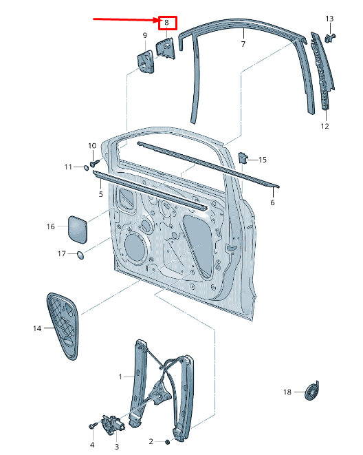 SEAT ARONA KJ Front Left Outer Door Trim 6F9837637B9B9 NEW GENUINE  