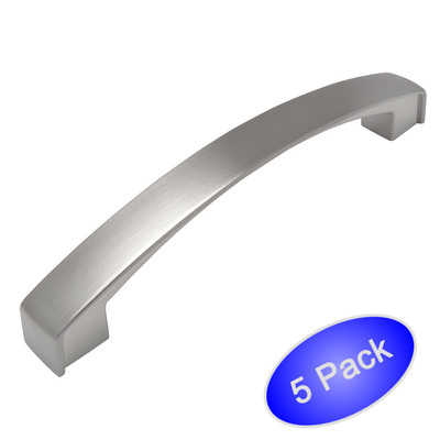 *5 Pack* Cosmas Cabinet Hardware Satin Nickel Arch Handle Pulls #616-128SN