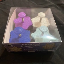 R&M International Snowflake 2013 Pastry & Cookie Stampers 4-Piece Set Winter NEW
