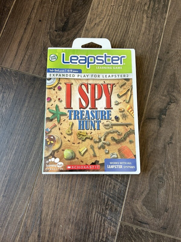 LEAPFROG GAME NEW - I SPY TREASURE HUNT AGES 6-9 EXPANDED PLAY FOR LEAPSTER 2 A4