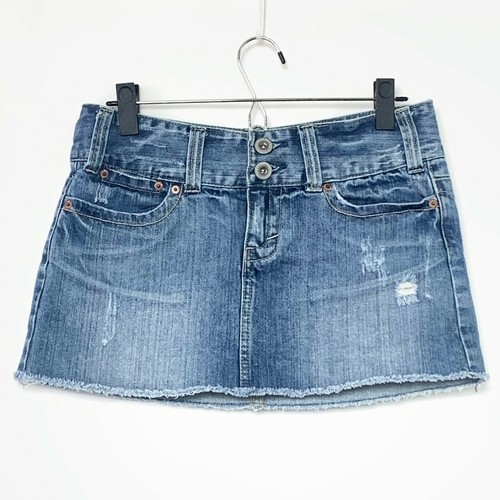 Distressed Jean Skirt 