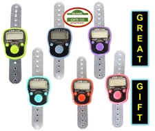 Islamic Gift Finger Counter 6-Pack 5 Digit LCD Electronic Digital Tasbeeh Ramada