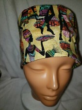 SAND AFRICAN WOMEN   Handmade SURGICAL SCRUB CAPS