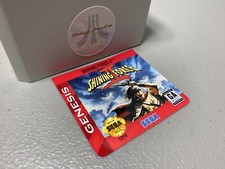 Shining Force II Sega Genesis Replacement Label