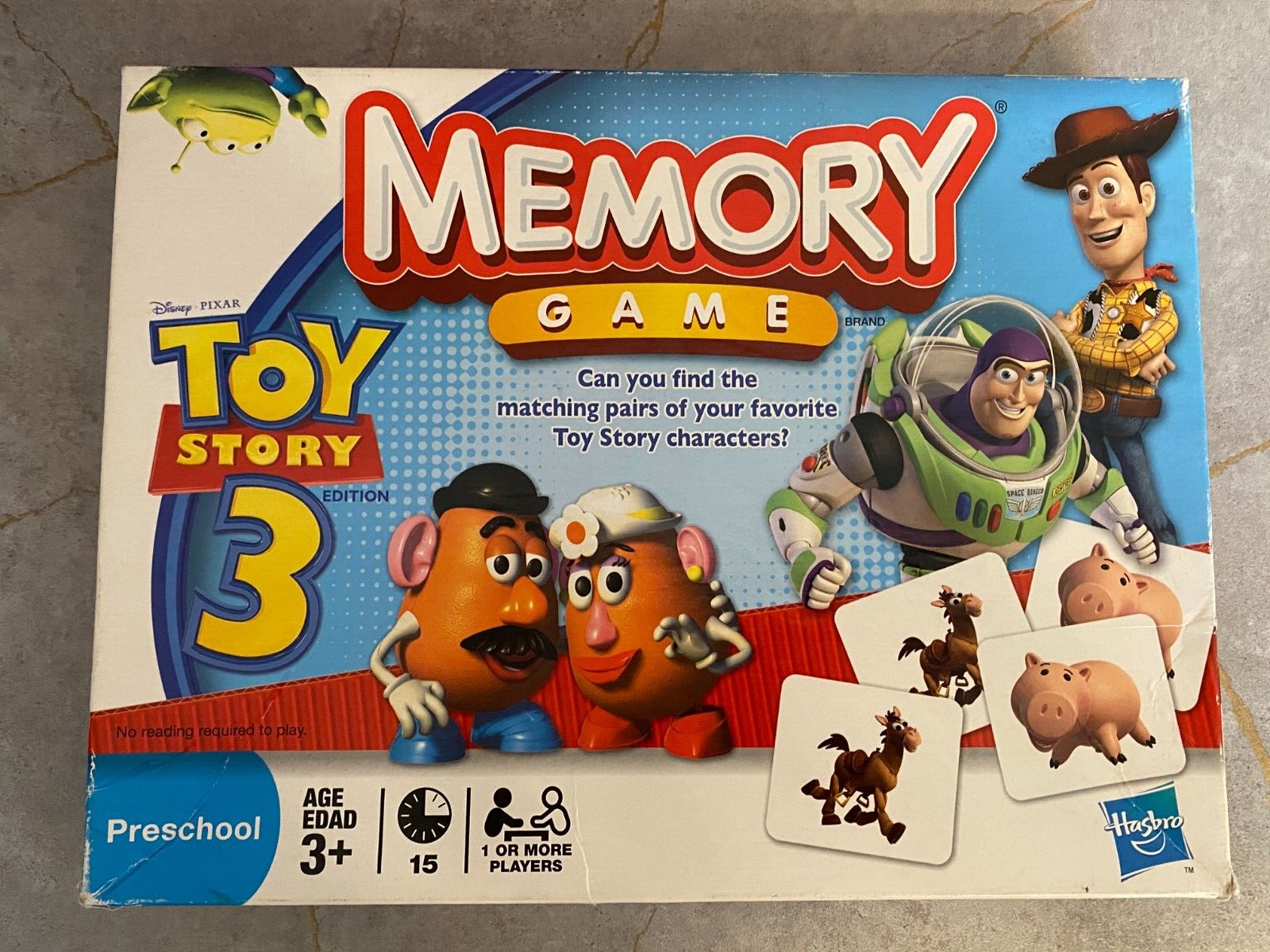 Toy Story 3 Edition Memory Game Hasbro Disney Pixar Age 3+ New Sealed