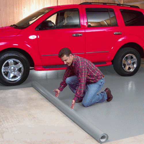 G Floor Gf55rb717sg Ribbed 7 5 Ft X 17 Ft Garage Flooring Roll