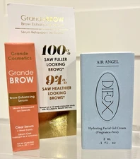 DIEUX Instant Angel Lipid Facial Gel Cream .1oz/3ml & Grande Brow Serum .03oz/1m
