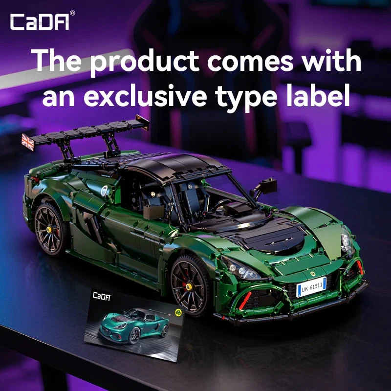 CaDA Master C61511W – Lotus Exige Cup 430 – 1:8 Scale – 3730 Pcs - UK STOCK - Image 4 of 4