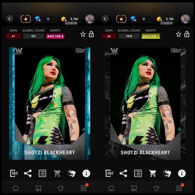 Topps WWE SLAM *DIGITAL* - Pre 2025 Base Bundle - Shotzi Blackheart