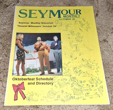 Vintage October 1991 Seymour Indiana Monthly Magazine