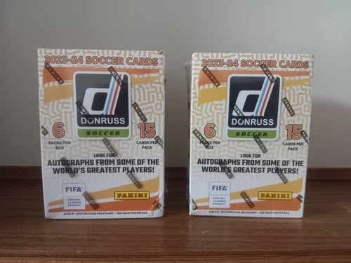 2023-24 Panini Donruss Soccer Sealed Blaster Box Lot of 2