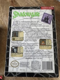 Shadowgate Nintendo NES Game CIB Box Manual Japan Kemco Seika Sleeve