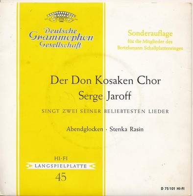 Abendglocken - Serge Jaroff - Single 7'' Vinyl 144/14