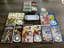 Sony PlayStation Portable PSP Silver Console Bundle With Top Games