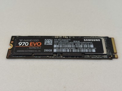 Samsung 970 EVO 250GB, Internal M.2 (MZ-V7E250) Solid State Drive (97% Health)