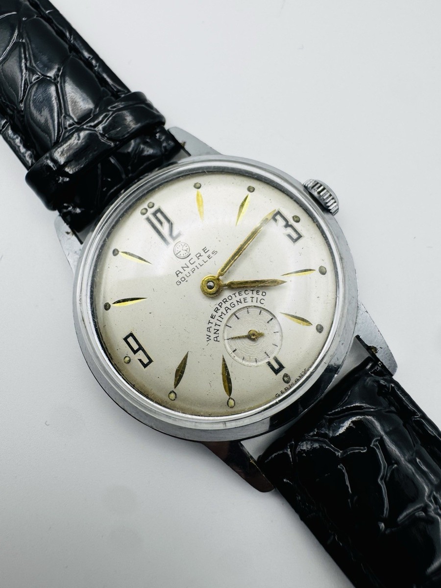 Vintage Ancre Goupilles Germany Manual Wind Watch Small Seconds 