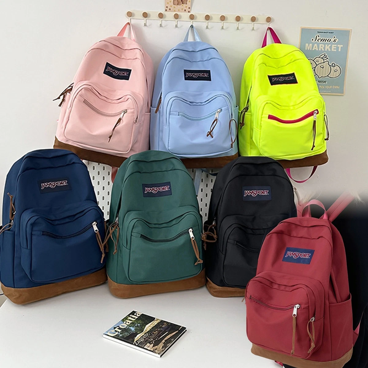 backpack jansport imitation JanSport Big Student Backpack Faded Sage