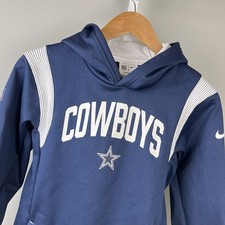 Nike Therma Fit Dallas Cowboys NFL Hoodie Youth M 10/12 Pullover On Field