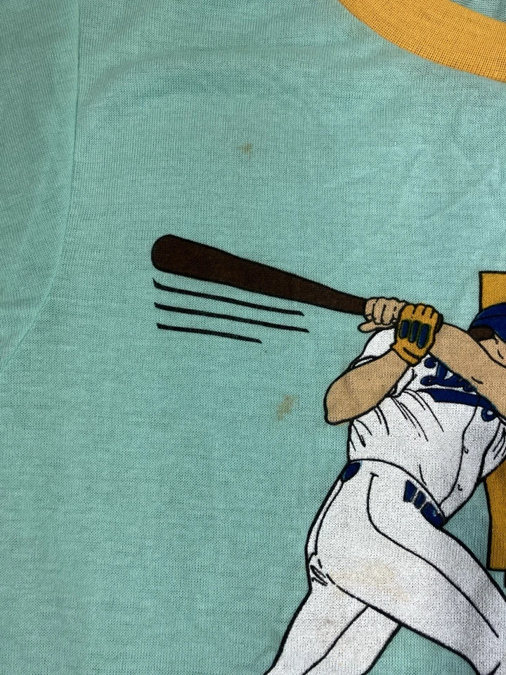 Pijama de béisbol vintage de los 80 para niños talla L 14-16 verde LA Dodgers Foto 4 de 4