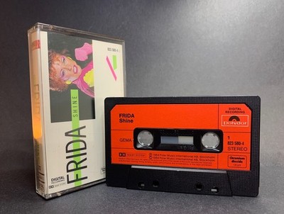 Frida SHINE Cassette 823580-4 **WEST GERMAN 1ST ISSUE 1984**PAPER LABELS**ABBA**