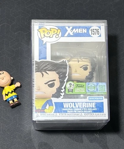 Funko Pop! X-Men — Wolverine (Classic Unmasked) with Pop! Protector ECCC #1576