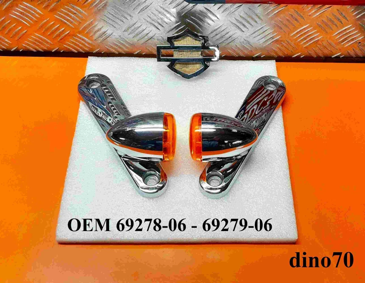 KIT INDICATORI WINGLET NERI DI DIREZIONE FRECCE LED OMOLOGATI HARLEY DAVIDSON SOFTAIL 2018-25
