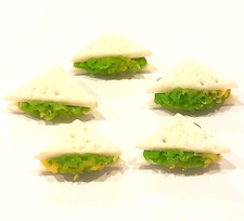 100 Dollhouse Miniature Guacamole Sandwiches  Doll Mini Food Set Wholesale Lot